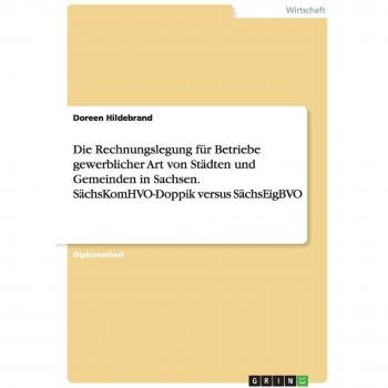 Die Rechnungslegung für Betriebe gewerblicher Art von Städten und Gemeinden in Sachsen. SächsKomHVO-Doppik versus SächsEigBVO