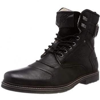 Schwarze Bugatti Herrenstiefel, klassische Silhouette, EU 47