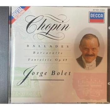 Ensemble de Ballades/Barcarolles/Fantaisies en Fa – Chopin & Bolet