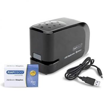 Rapesco 626EL Automatic USB Electric Stapler (black)