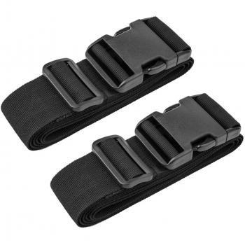 Luxebell Koffer Gepäckgurt Koffergurt Lang Schwarz