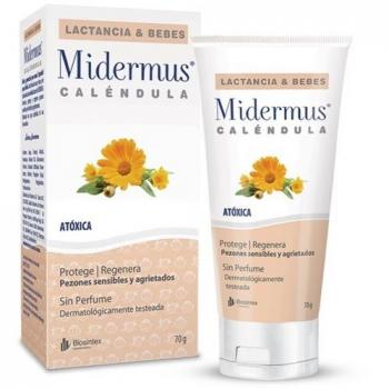 Midermus Crema para Pezones Sensibles, 70 gramos con Caléndula