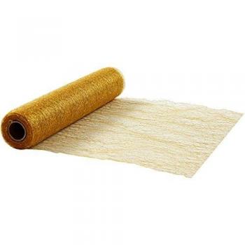 0 cm Gold Table Runner, 10 M, 1 Roll
