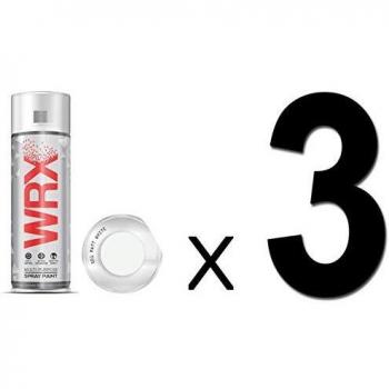 3‑Piece Spray Paint Kit – Bright Color, Prime‑Free, Matte White