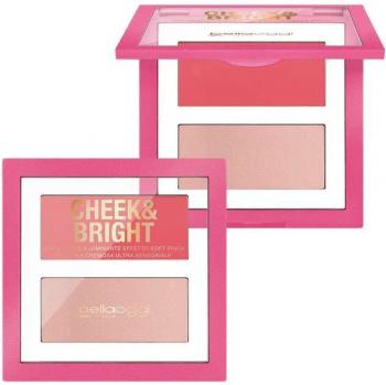 Bellaoggi Cheek & Bright Blusher with Illuminator Pink Shy 5 g