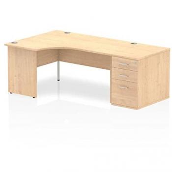 Impulse 1600 Left Hand Panel End Workstation 800 Pedestal