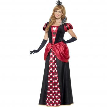 Smiffys 45489M „Rote Königin“ Damenkostüm inkl. Kleid & Krone – 40 / 42