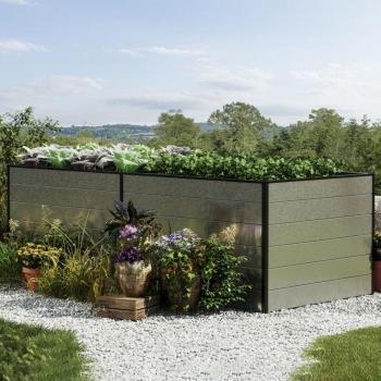 Potager Élevé en Aluminium Indéformable 235 x 119 x 77 cm