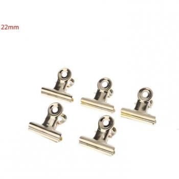 Archivador Bulldog: 5 Clips de Acero Inoxidable