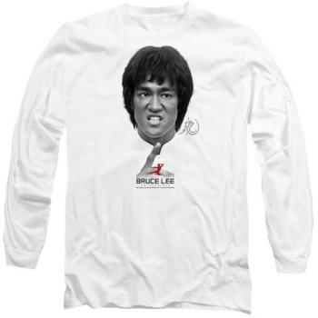 Bruce Lee Self-Help Classic Long Sleeve T‑Shirt – White