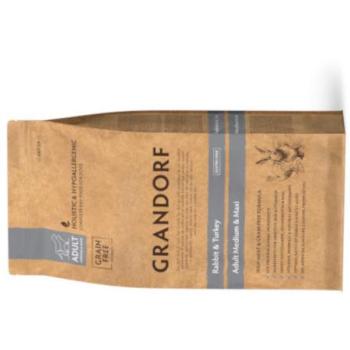 Grandorf Adult Grain Free Coniglio e Tacchino 3 Kg (Medium)