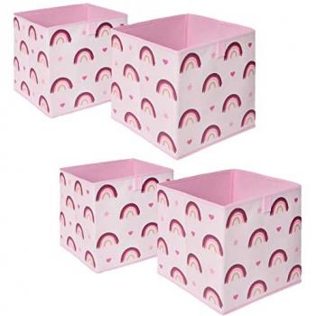 Rainbow Print Cube Storage Boxes