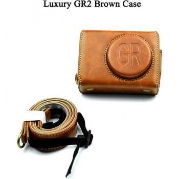 Funda de cuero PU para Ricoh GR2 y GR3 con acceso a batería