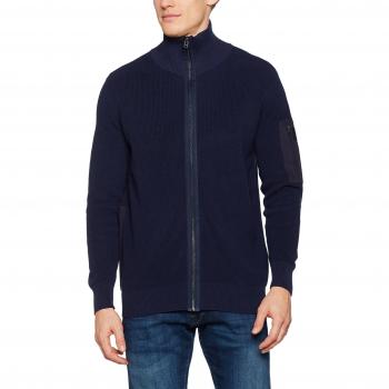 G-STAR RAW Powel Chaleco de Punto L/s, Chaqueta Punto para Hombre, Azul
