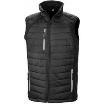 Padded Black Compass Vest – Soft Shell, Men’s