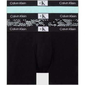 Calvin Klein Boxer Brief 3‑Stück Set – Bunt, Jersey, Herren, Logo‑Bund