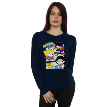 DC Comics Women’s Navy Chibi Dance Sweater – XL