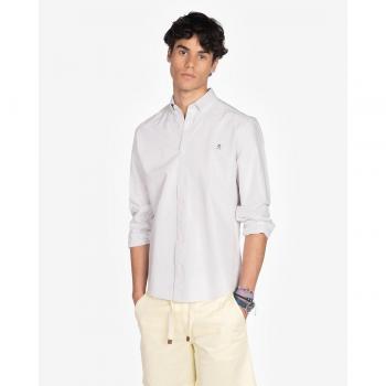 Camisa Oxford Slim Gris Harper & Neyer