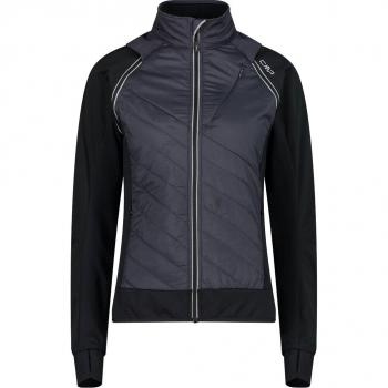 Chaqueta CMP SoftShell Women, mangas desmontables, color gris negro – Talla XXL