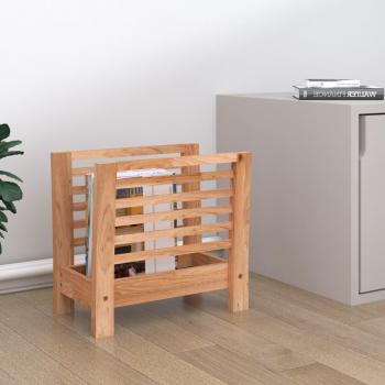Porte-revues en bois massif de noyer, 40x26,5x38,5 cm