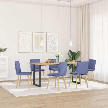 Sedie di Tavolo Blu Jeans in Tessuto 6 Pz – Vidaxl