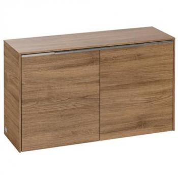 Buffet Villeroy et Boch, modèle Subway 3.0, chêne Kansas, 80,5x42,3x25,6 cm, poignée en aluminium brillant