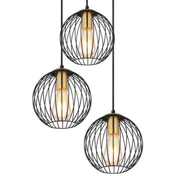 Globe Luminaire Eusebius Noir Ø 39cm