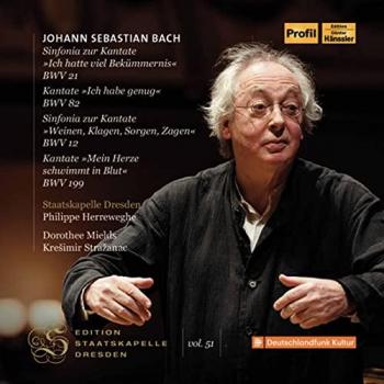 Bach : Sinfonias & Cantates – Version Staatskapelle Dresden, Dir. Philippe Herreweghe