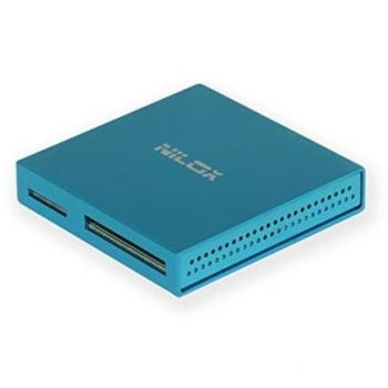 Nilox 10NXCRQ100003 Lector Azul USB 2.0 – Acceso a Memory Stick y tarjetas SD