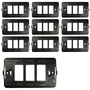 Supporto 3 Posti Plastica FEB Compatibile Serie Magic Bticino 2603 10 Pezzi