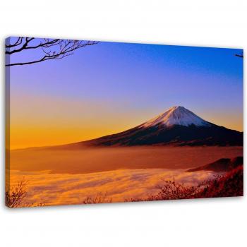 Mount Fuji Blue Landscape Canvas 60x40