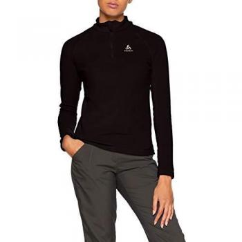 Odlo Midlayer 1/2 Zip BERNINA Sweat Femme, Noir, FR : S