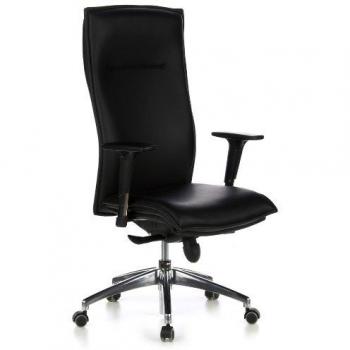 Hjh OFFICE MURANO 20 – Deluxe Chefsessel Schwarz (Leder)