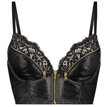 Sujetador Talia en Oro y Negro con Efecto Push-Up