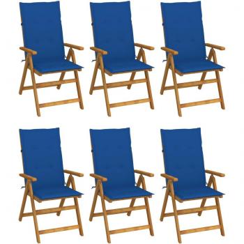 Chaises de Terrasse Pliables en Bois d'Acacia