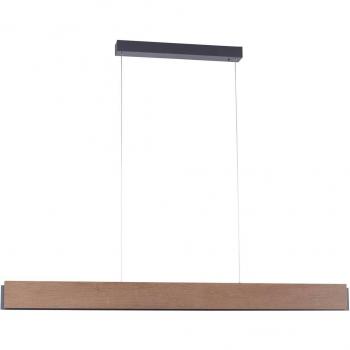 Paul Neuhaus Palma Suspension Boisée LED Variable 38 W, 2 700–5 000 K