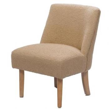Fauteuil Dag Bouclette Sable – Pack de 2 – Fabrication Amadeus – Tissu Beige