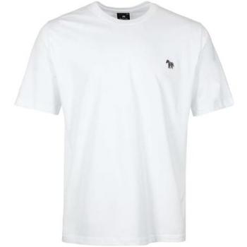 Paul Smith Men's Zebra Logo T-Shirt in White, Size X-Large