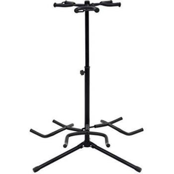 vidaXL Guitar Stand Black Steel