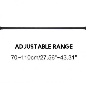 Barra Ajustable para Cortinas de Ducha 1,1‑2,6 m – Acero Inoxidable