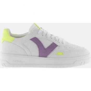 Victoria Damen Sneakers in Leder und Neon