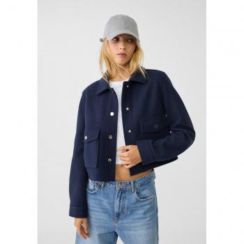 Giubbotto Azzurro Marineo XS Stradivarius