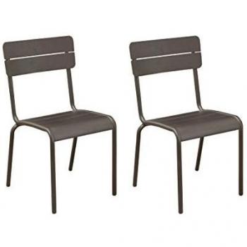 Chaises Aluminium Ecole Proloisirs (Lot de 2)