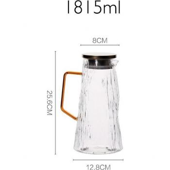 Théière en verre avec filtre et poignée