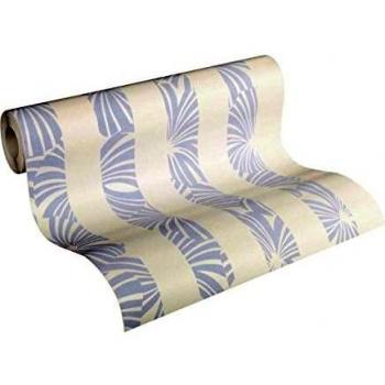 Papier peint Esprit 327602 rayures Bleu/crème 10,05 m x 0,53 m