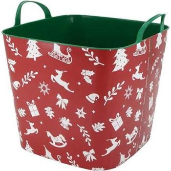 Cesto de Almacenamiento Navideño 25L