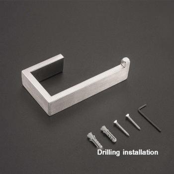 Black/Silver Toilet Paper Holder