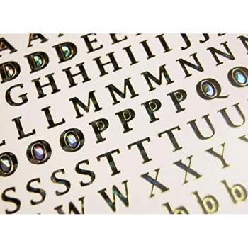 Autocolante brillante alfabeto in maiuscolo e minuscolo