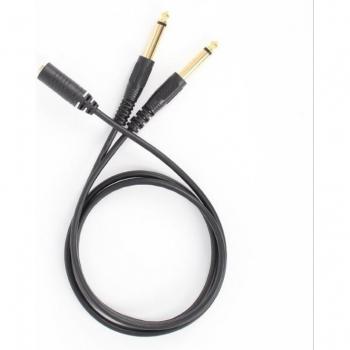 3.5mm Mini Female to Dual 1/4 Inch Male Y Splitter Cable 5ft