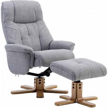 Teknik Light Grey Recliner with Swivel Function